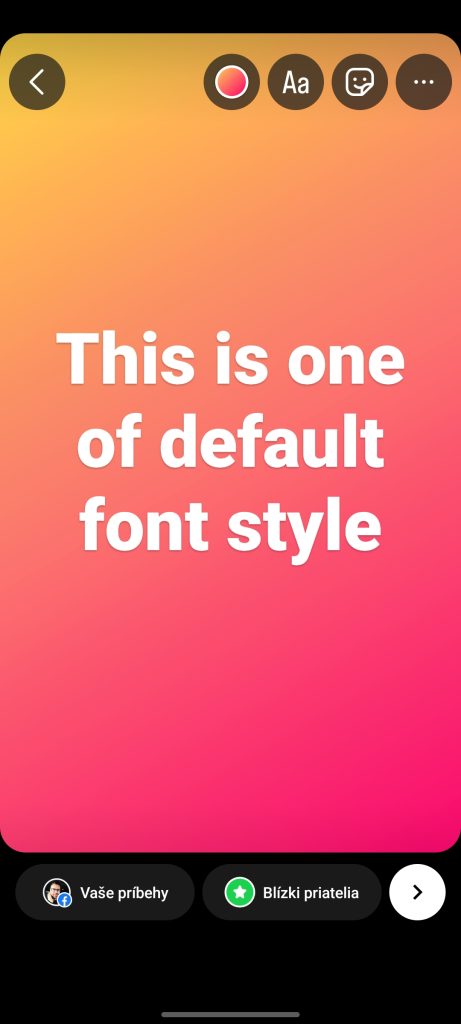 Instagram default font style